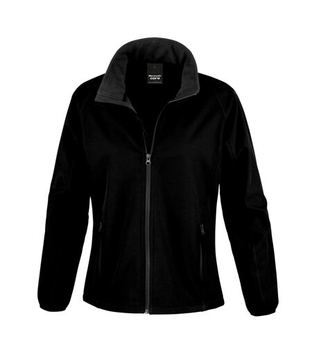 Result Womens/Ladies Core Printable Softshell Jacket (Black / Black) - UTRW3696
