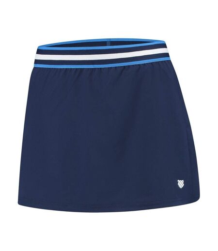 Womens/ladies Colour Block Tennis Skort Navy K-Swiss