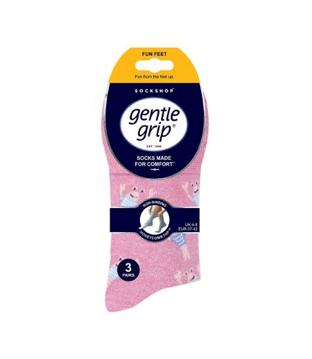 6 Pairs Ladies Non Elastic Patterned Socks