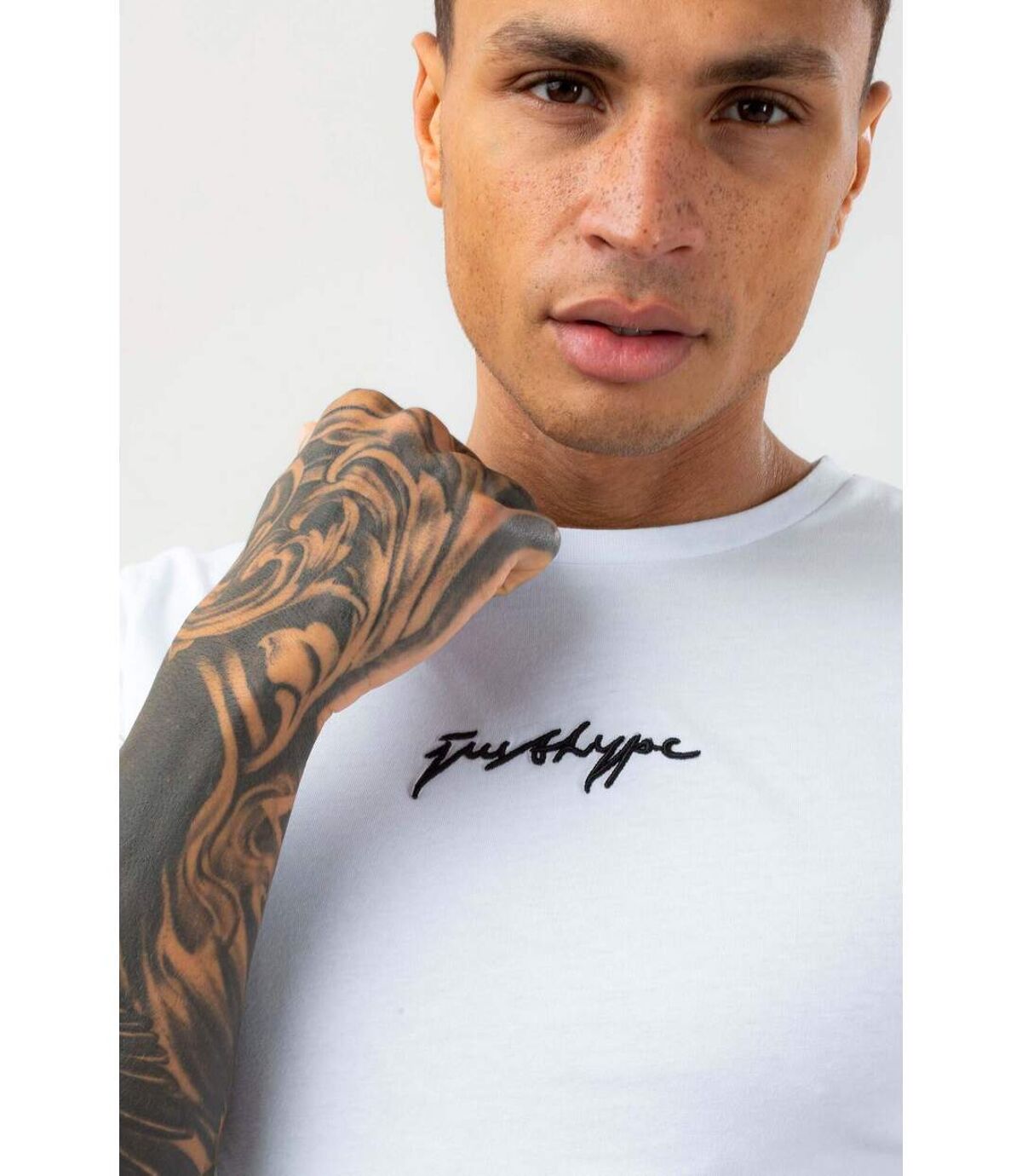 Hype Mens Lake Fade Scribble T-Shirt (Blue/White)