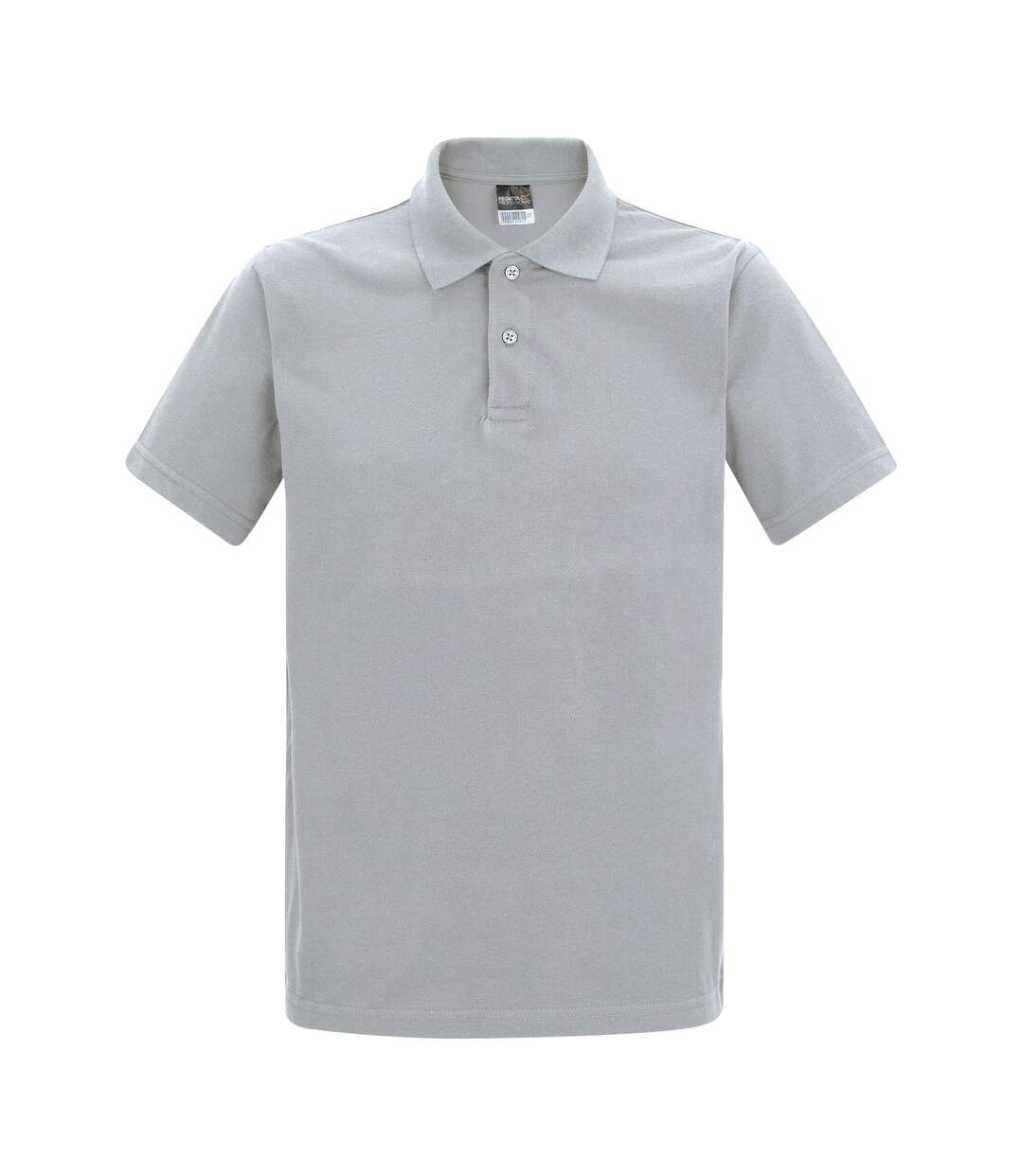 Polo Uni Manches Courtes Homme Gris Chiné Regatta Professional-2