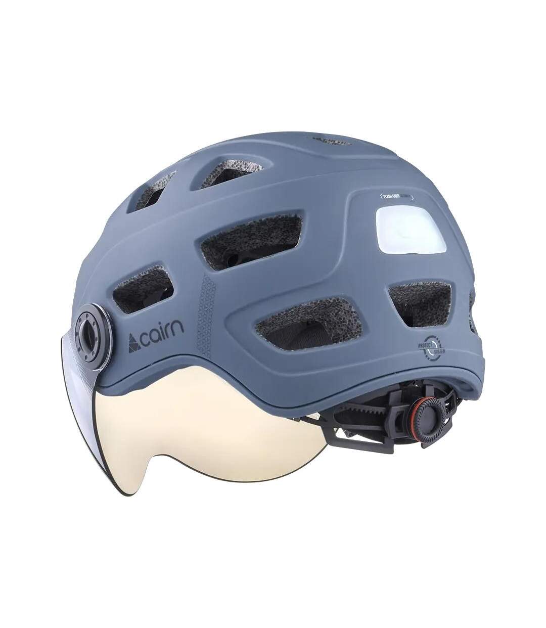 Casque avec visière gris adulte cairn quartz visor led - m-2