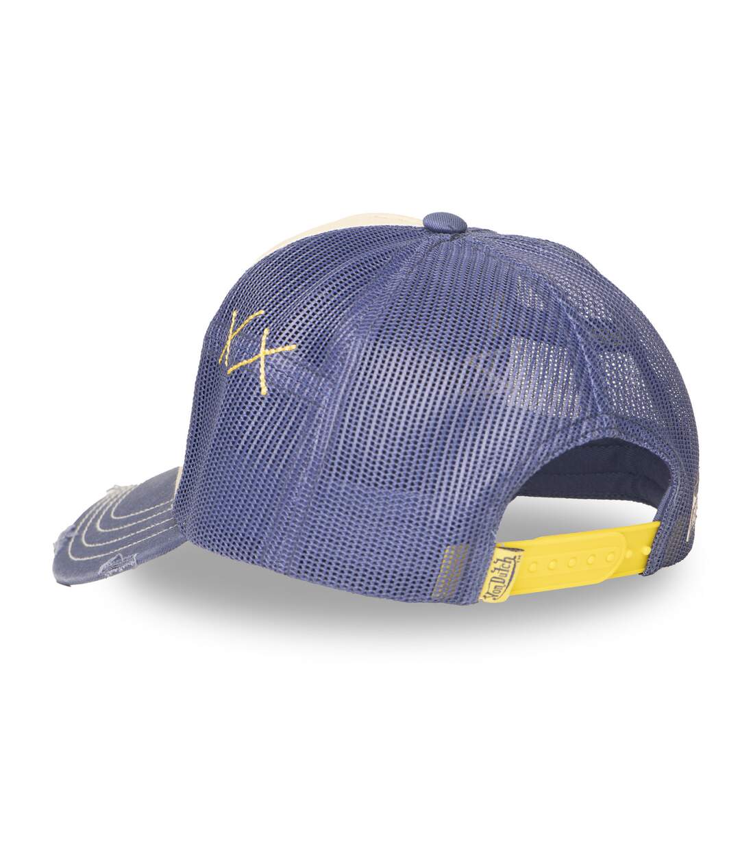 Casquette trucker avec filet effet usé et patch brodé Used Vondutch-5