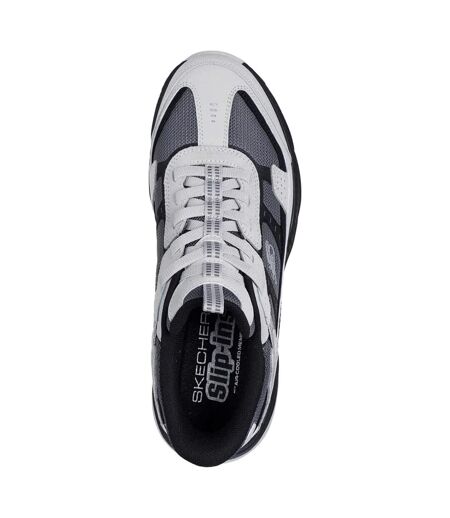 Mens viking at suede hiking shoes grey/black Skechers