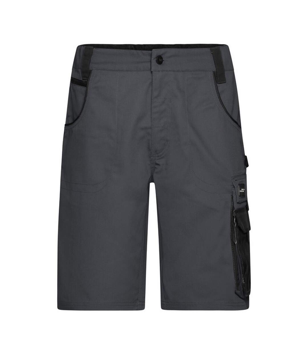 Short À Poches Strong Adulte Carbone Noir James And Nicholson-1