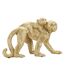 Statuette Déco Mère & Enfant Singe 29cm Or-1