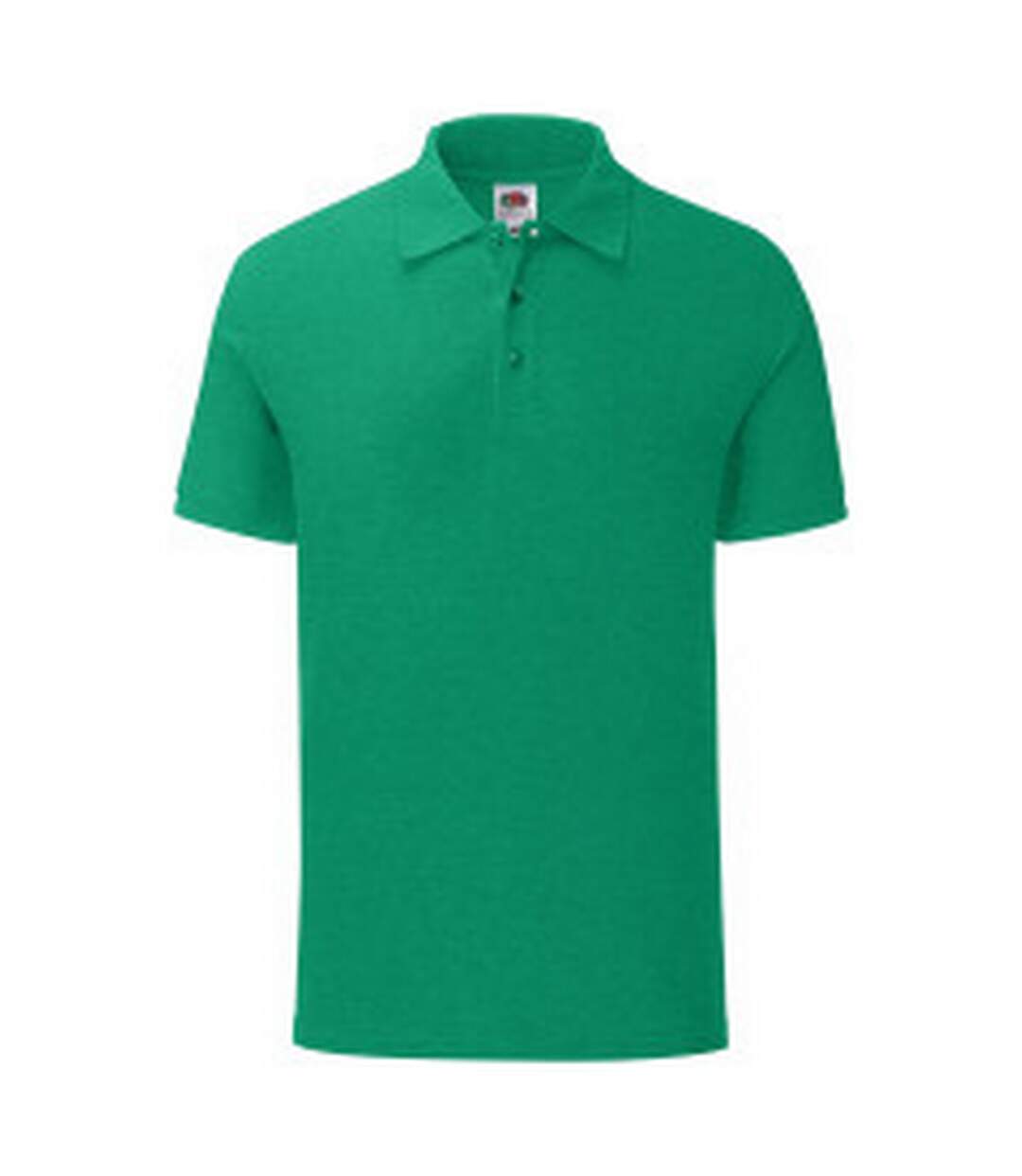 Polo iconic homme vert chiné Fruit of the Loom