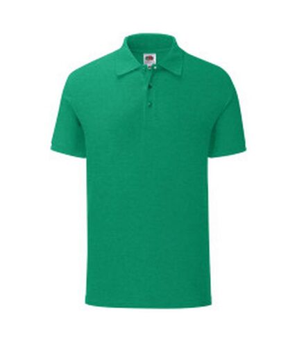 Polo iconic homme vert chiné Fruit of the Loom Fruit of the Loom