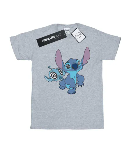 Disney - T-shirt LILO AND STITCH HYPNOTIZED - Femme (Gris chiné) - UTBI17240