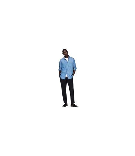 Chemise Manches Longues Homme Bleu Denim Tommy Hilfiger