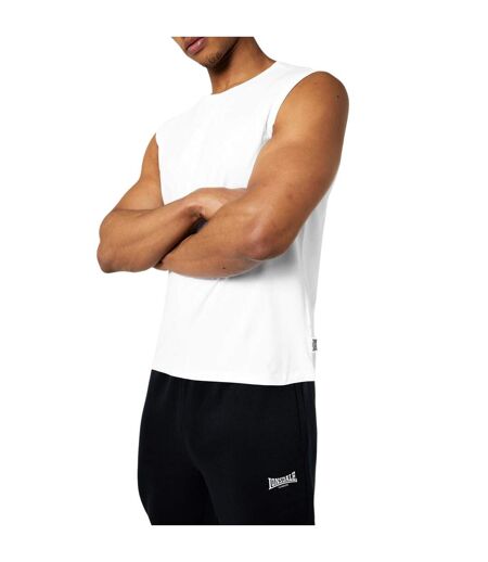 Débardeur Sans Manches Motif/style Uni Homme Blanc Lonsdale