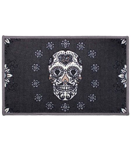Tapis Déco Imprimé Ernesto 50x80cm Noir
