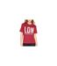 Womens/ladies London Oversized T-shirt Burgundy Blank Essentials-1