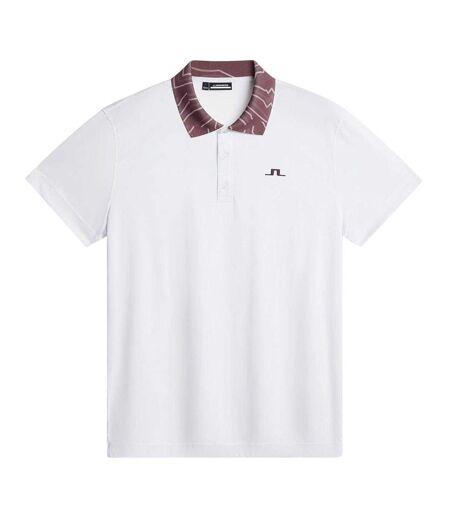 Mens Polo Shirt White J.Lindeberg