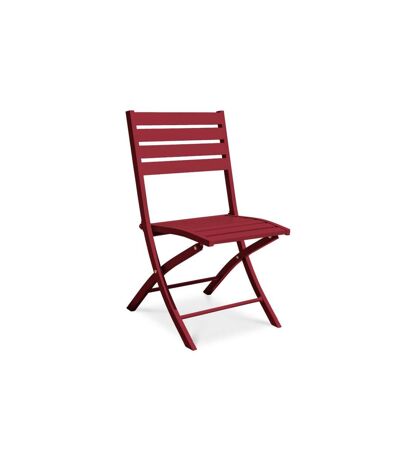 Chaise de Jardin Pliante Marius 82cm Rouge Carmin