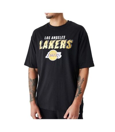 T-shirt Noir Homme New Era  Team Script Los Angeles Lakers - L