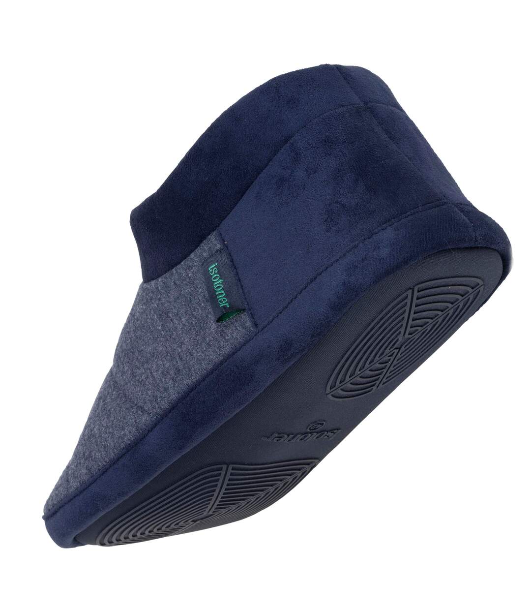 Isotoner Chaussons extra-light Bottillons homme micro éponge, semelle gomme antidérapante-5