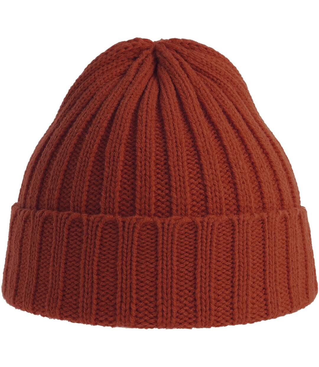 Unisex Adult Shore Chunky Recycled Beanie Rust Atlantis-3