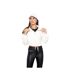 Lily Lane Womens/Ladies Kimora Borg Funnel Neck Hoodie (White) - UTBG669-1