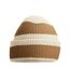 Bonnet Vanille Marron Clair Beechfield-1