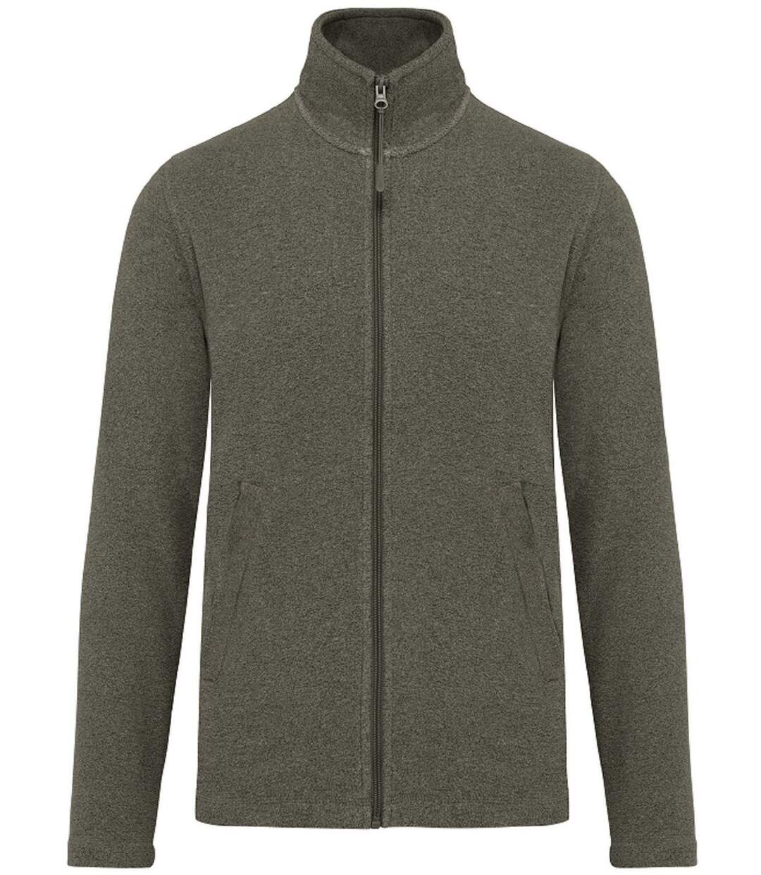 Veste micropolaire zippée - Homme - K911 - vert marble heather