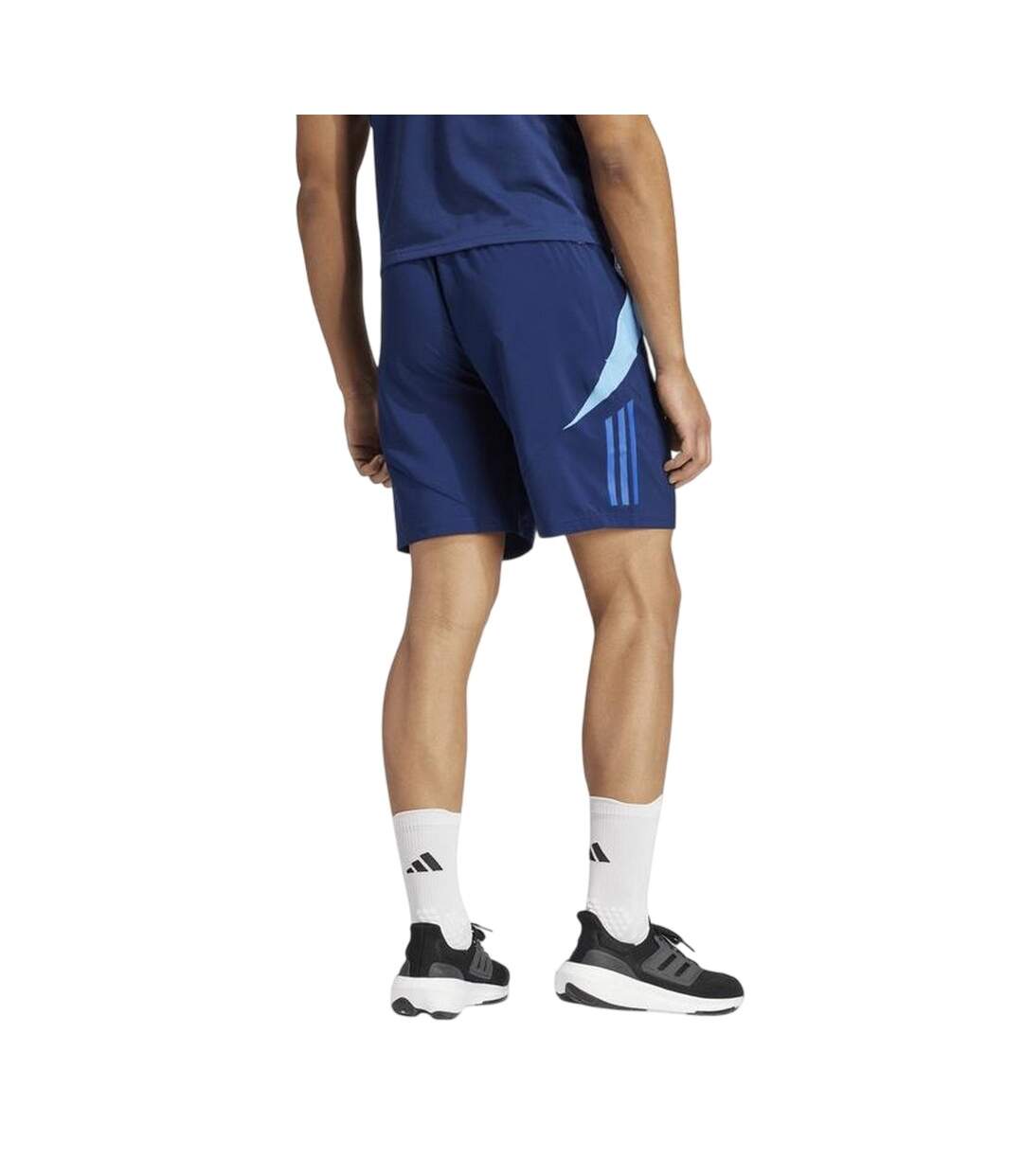Mens Tiro 24 Football Shorts Navy Blue Adidas-2