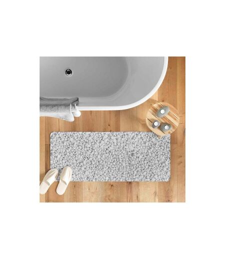 Tapis de Bain Imprimé Leandra 50x120cm Gris