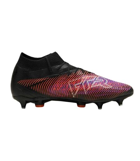 Mens Future 8 Pro Wavy Pattern Knitted Collar Soft Ground Football Boots Black Puma