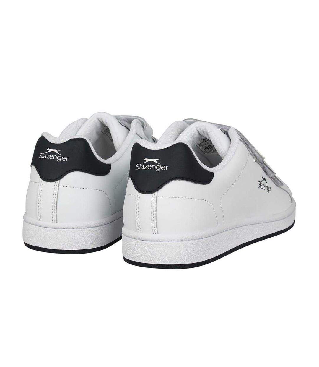 Mens 3 Touch Fastening Strap Trainers White Navy Slazenger-2