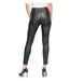 Jean femme slim fit enduit / Simili cuir Skinny Taille haute - Couleur noir