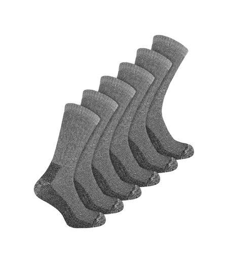 Sock Snob - 6 Paires Homme Chaussettes Laine Randonnée Anti-ampoule.