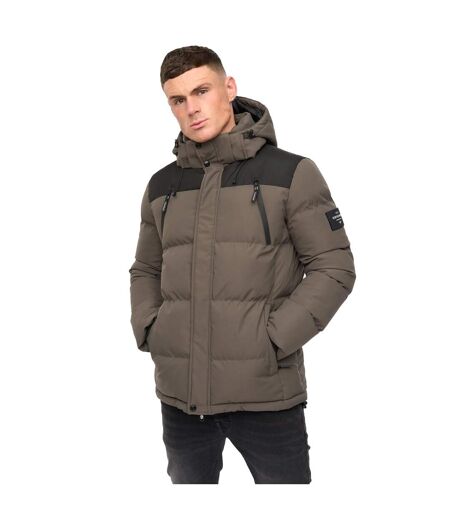 Veste Menray Homme Olive Crosshatch