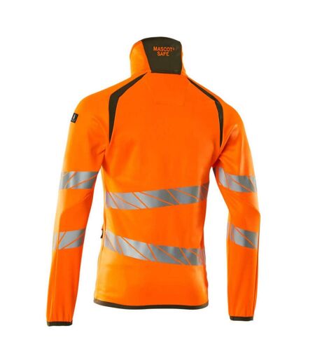 Veste Polaire Accelerate Safe Homme Orange Fluo Vert Kaki Foncé Mascot