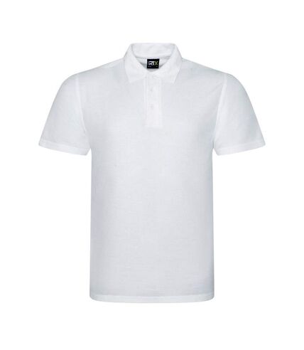 PRO RTX Mens Polyester Polo Shirt (White)
