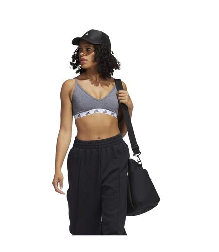 Brassière de sport purebare femme gris / noir Adidas