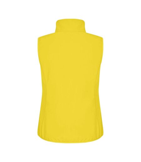 Womens/ladies Classic Softshell Body Warmer Yellow Clique