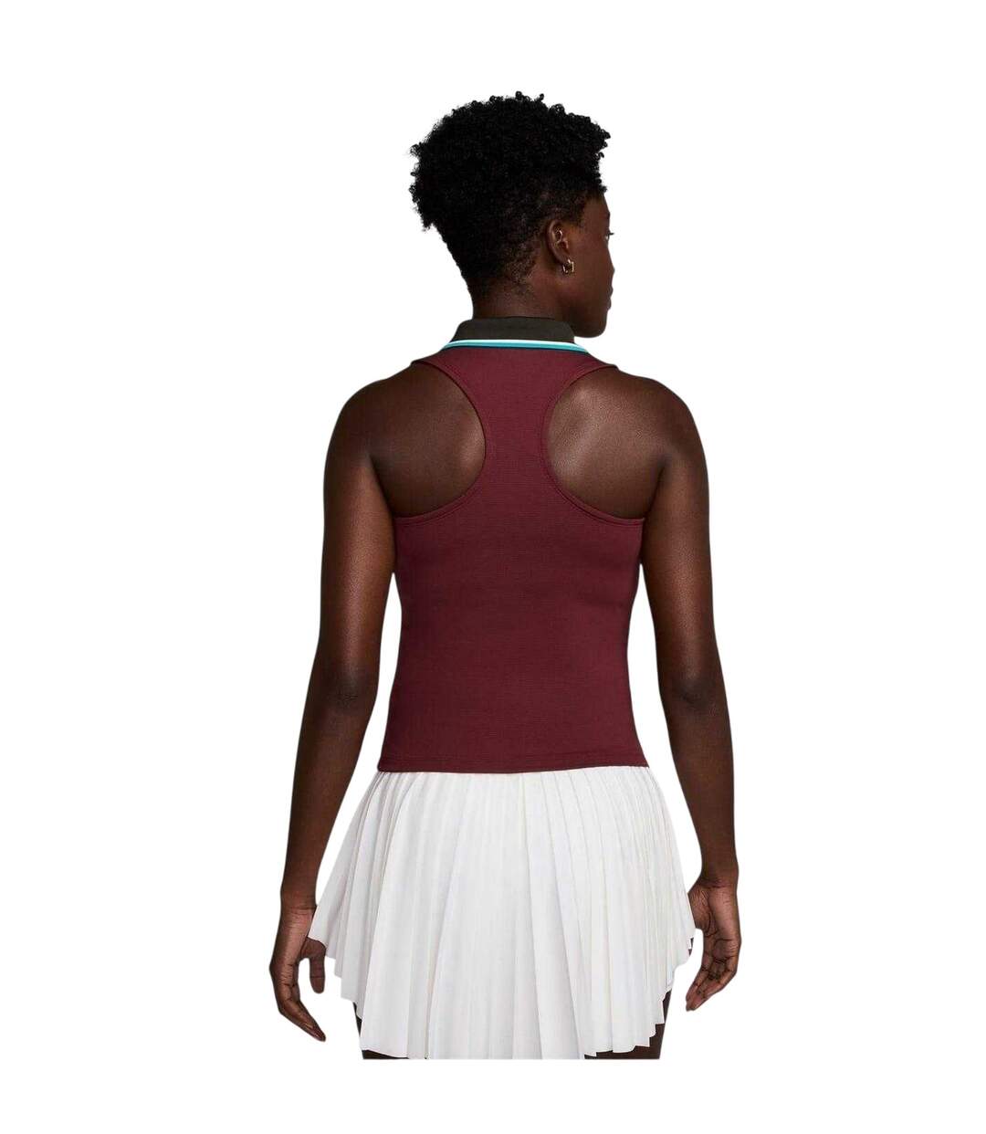 Womens/ladies Performance Tank Top Dark Red Nike-2