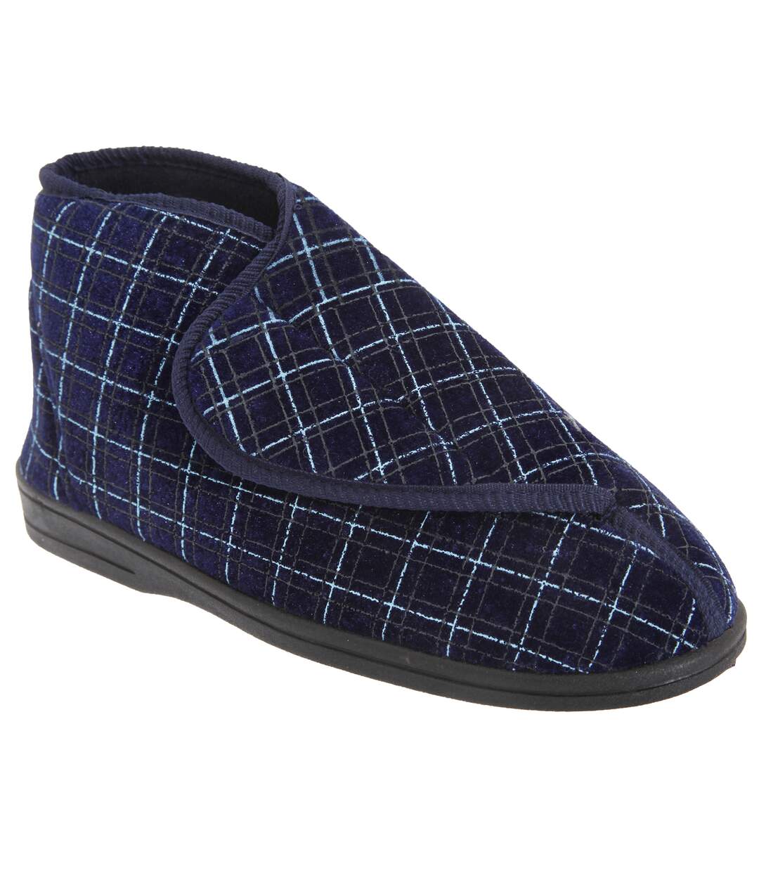 Bertie chaussons scratch homme bleu marine Zedzzz