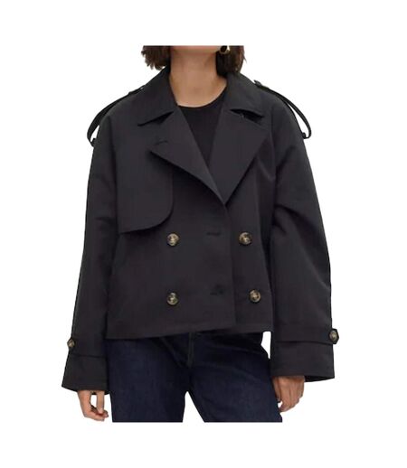 Trench Court Noir Femme Vero Moda Zoamarie - L