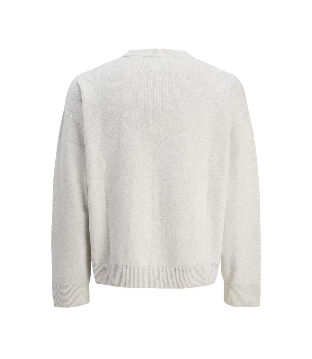 Sweat gris clair homme jack & jones coblanks - l-2