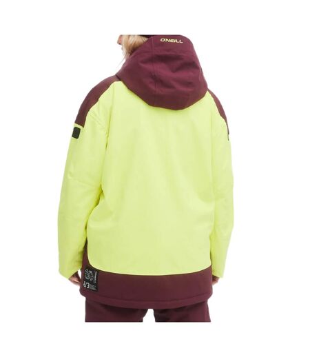 Manteau de ski O'Neill Jaune/Bordeaux Tanzanite Jacket