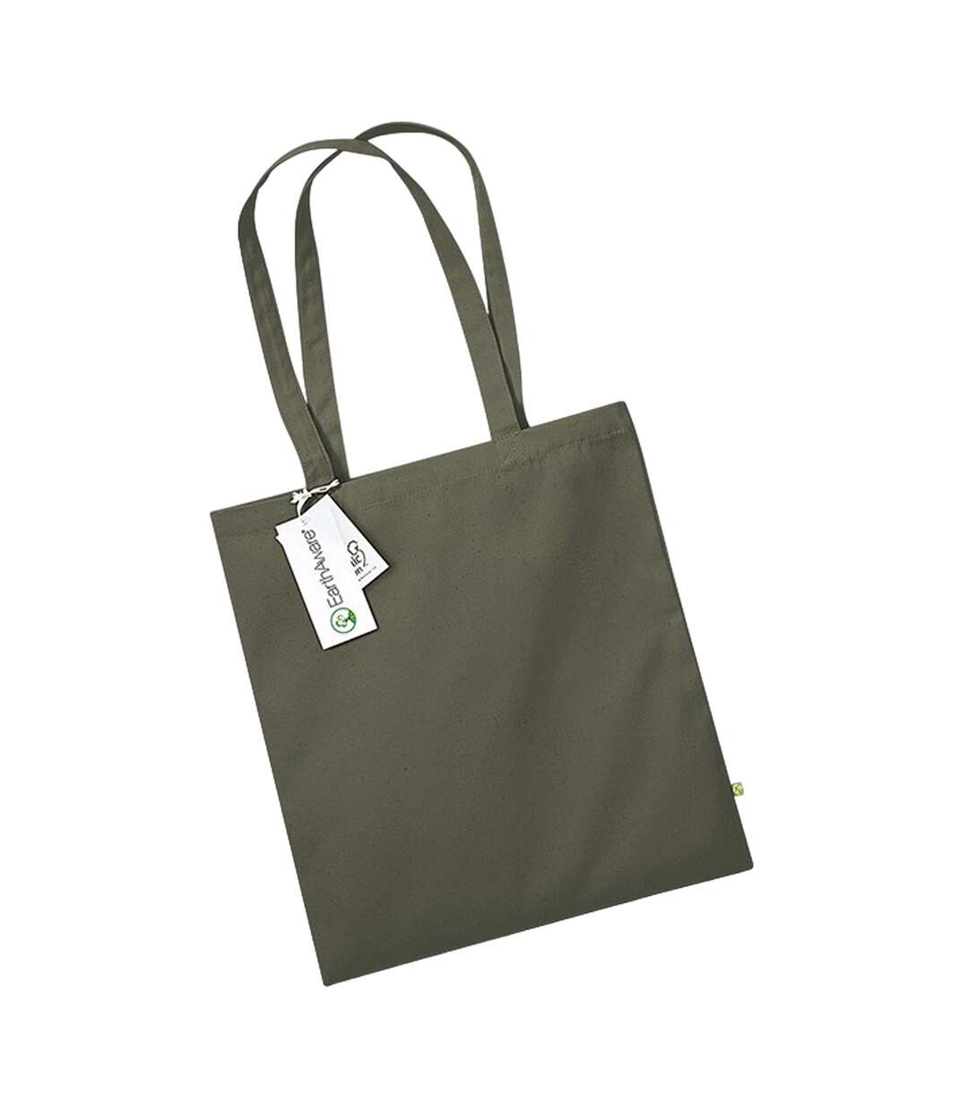 Earthaware Organic Bag For Life Tote Bag One Size Olive Green Westford Mill-1
