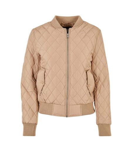 Doudoune Motif/style Losange Femme Beige Urban Classics
