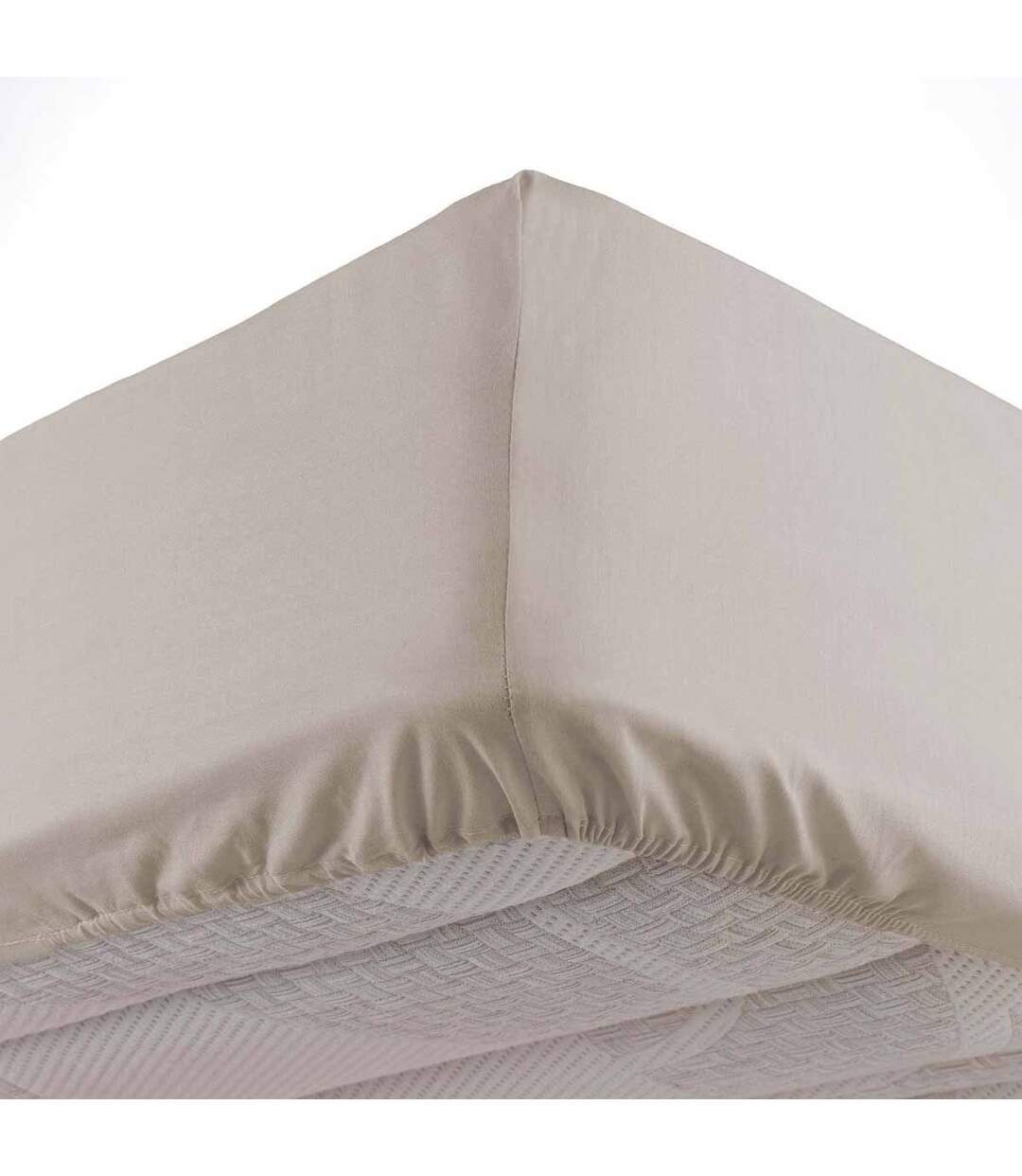 Drap Housse Microfibre Oscar 140x190cm Naturel-1