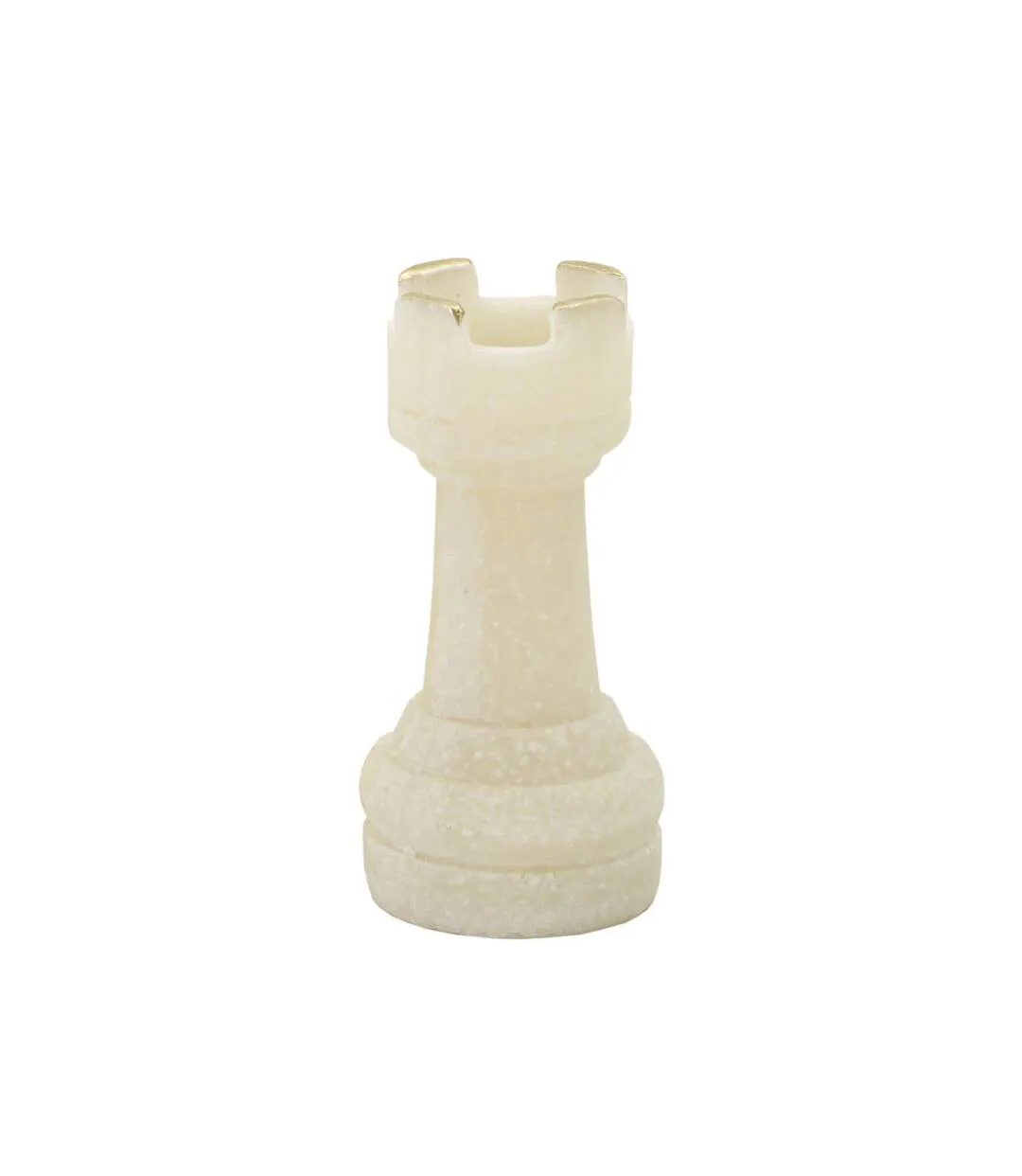 Lot de 8 Pièces d'Échec Quarzy 16cm Blanc-2