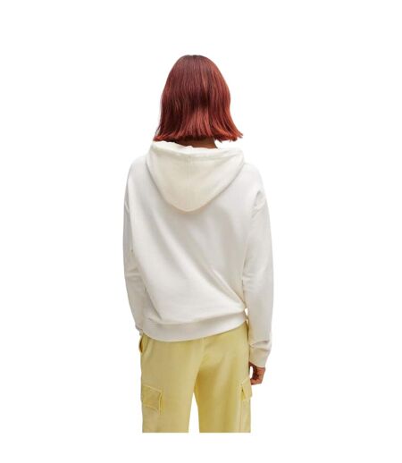 Sweat À Capuche Style Logo Empilé Delfinia Femme Naturel Hugo