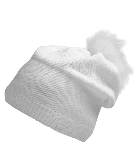 Bonnet Motif/style Uni Femme Blanc 4F