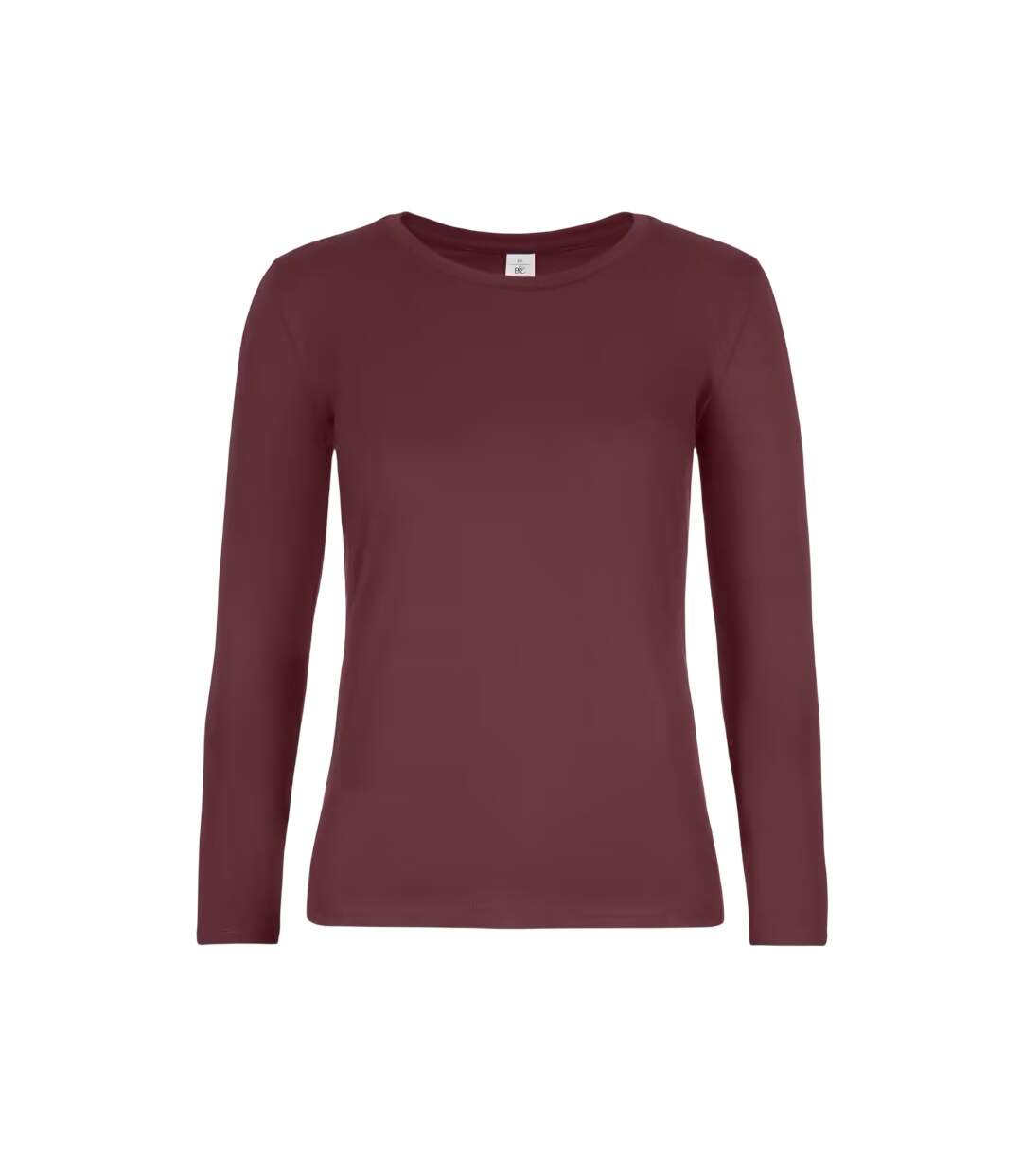 T-shirt Manches Longues #e190 Femme Bordeaux B&C-1