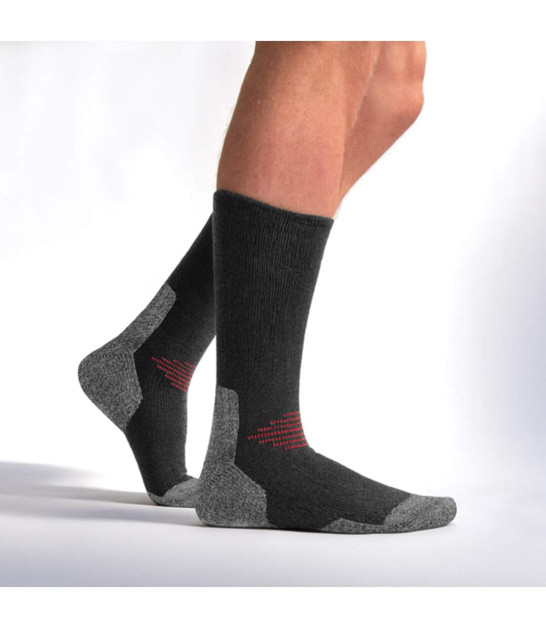 HJ Hall - Chaussettes Randonnée Homme Laine Épaisse Rembourrées Outdoor-3