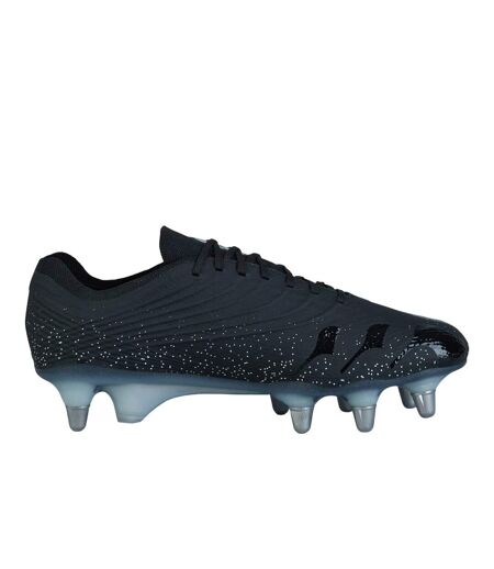 Unisex Adult Stampede Groundbreak Elite Soft Ground Rugby Boots Black Silver Canterbury